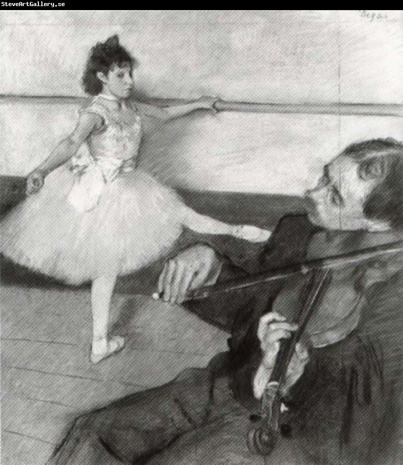 Edgar Degas Portrait of a Dancer at her Lesson